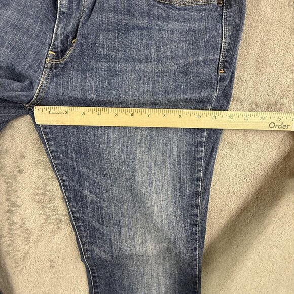 Levis 515 Jeans Womens 12 Bootcut Stretch Mid Rise W34 L29 Medium Wash Faded Y2K - Picture 8 of 16